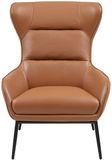 Vente-unique Fauteuil van camelkleurig buffelleder DINNIA