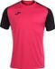 Joma Academy IV Shirt Korte Mouw Kinderen - Raspberry / Zwart | Maat: 152