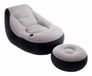 Intex Ultra Lounge Opblaasbare Stoel - Zwart/Grijs