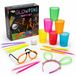 Merkloos Glow in the Dark Beer Pong Set met 22 Bekers en 6 Ballen
