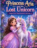 Princess Aria and the Lost Unicorn: A Magical Color-Along Storybook for Kids Ages 4–8