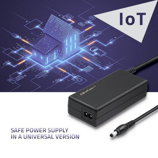 Qoltec - Desktop Voeding - 72W - 12V - 6A - Inclusief Kabel