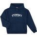 Tommy Hilfiger Hoodie met MONOTYPE PRINT KB0KB10028 Trui met capuchon voor jongens, blauw (Dark Night Navy), 4 jaar
