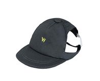 Wouapy Cap voor honden, T1, voor hoofdomtrek, verticaal, 24 tot 30 cm, grijs
