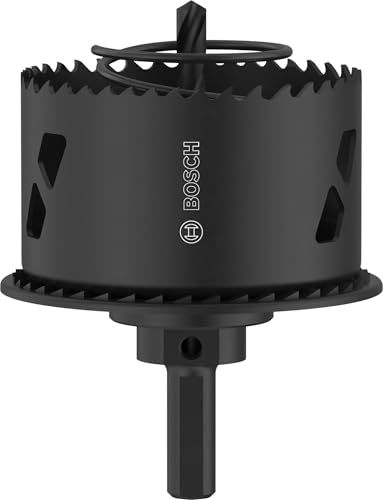 Bosch 1x Gatzaag met as en verzinkboor voor hout en gipsplaat (voor Gipsplaat, Zachthout, Ø 68 mm, Professional Accessoires Boormachines)