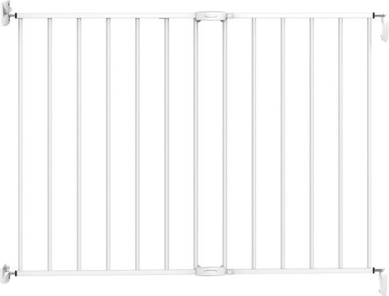 Noma Metalen Uitschuifbaar Traphek - Wit - 62-102cm - Schroefbevestiging