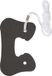 ABUS Millie Deurstopper JC5200A Schuim Zwart, Wit