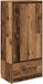 vidaXL Commode met lade, oud hout, 55,5 x 34 x 119,5 cm