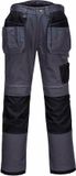 Portwest PW3 Holster Werkbroek T602 Grijs | Maat 32 + Gratis Kniestukken