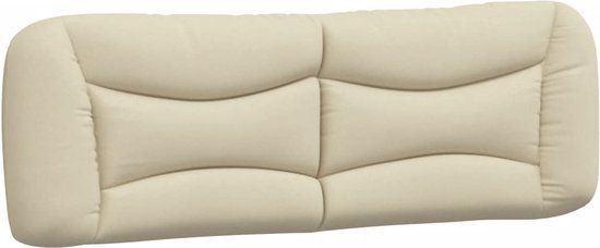 vidaXL Hoofdbordkussen "Hvar" 160 cm stof crèmekleurig
