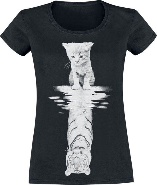 Tierisch Beestachtig Believe In Yourself Dames T-shirt - zwart - L
