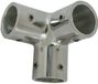 Goldenship TOURON SA Drie richtingen hoek 90º diameter 25 mm (GS72463) Zilver Polyester