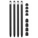 Stylet Capacitif Universel 2-en-1 - 4 Pièces - Noir