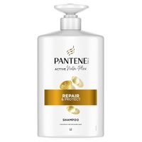 Pantene Pro-V Repair & Protect Shampoo 1000ml pompe cheveux secs abîmés. Active Nutri-Plex
