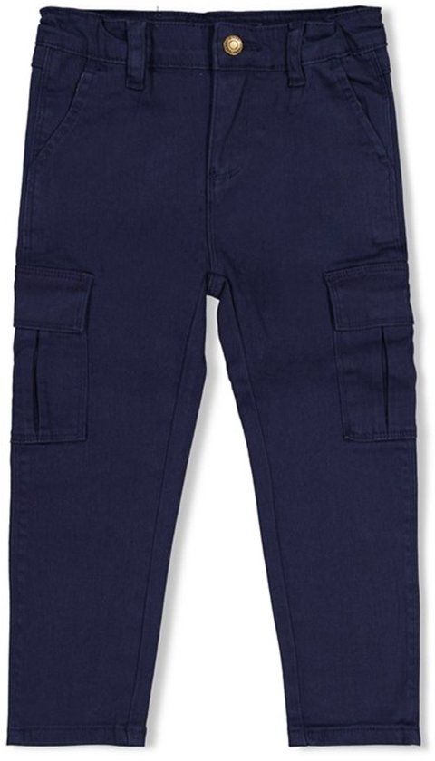 Sturdy Waves and Whales Cargo broek Marine Blauw Katoen Maat 122