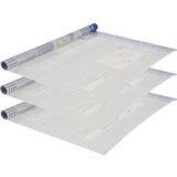 Boeklon 3x transparante boeklon kaftfolie zelfklevend - 250 x 50 cm