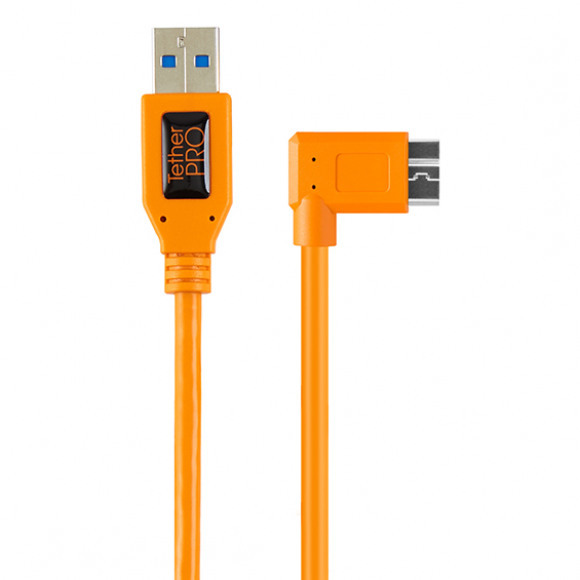 Tether Tools Tether Tools USB3 naar Micro-B Haaks 50cm Oranje