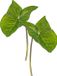 Bellatio Flowers & Plants Kunstplant - 4x - tak - bladgroen - Aronskelkblad - 53 cm