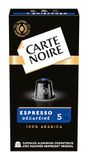 Carte Noire Capsules de café compatibles Nespresso Espresso décaféiné, 10 pièces