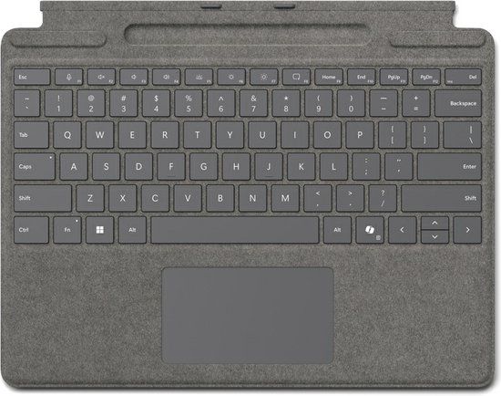 Microsoft Surface Pro Keyboard with pen storage for Business AZERTY Belgisch Microsoft Cover port Platina