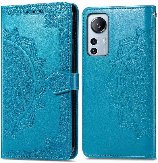 iMoshion Hoesje Xiaomi 12 Lite - Mandala Bookcase - Turquoise - 3 pasjes