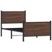 Maison Exclusive - Lit en métal imitation chêne marron sans matelas 107x203 cm