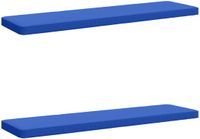vidaXL - 2-delige Bankkussens VUGHT - 100% Polyester - Bleu Royal