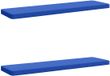 vidaXL - 2-delige Bankkussens VUGHT - 100% Polyester - Bleu Royal