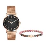 Liebeskind Berlin Set horloge & armband LS-0144-MQB roestvrij staal IP roségoud