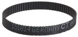 RS PRO Rubberen tandriem 80 tanden, verdeling 2,032 mm, afmetingen 6 mm x 162,56 mm
