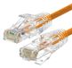 WP WPC-PAT-6AU010O-S netwerkkabel Oranje, Transparant 1 m Cat6a U/UTP (UTP)