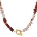Label Kiki gold plated ketting Red Rock