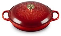 LeCreuset Plat de cuisson Signature LEtoile | Collection : Kirschrot (rouge cerise) | Couleur : Rouge cerise