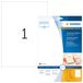 HERMA Self Adhesive Clear Glossy Labels, 1 Label Per A4 Sheet, 10 Labels For Inkjet Printers, Photo Quality, 210 x 297 mm (8964)