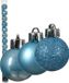 Decoris Mini kerstballen - 14x st - lichtblauw - D3 cm - kunststof