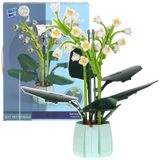 Kit de construction : Bouquet de fleurs de vinca, 610 pièces