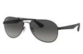 Ray-Ban RB3549 Lunettes de soleil Pilote Unisexe Noir Lentille polarisée Métal S/M Gris