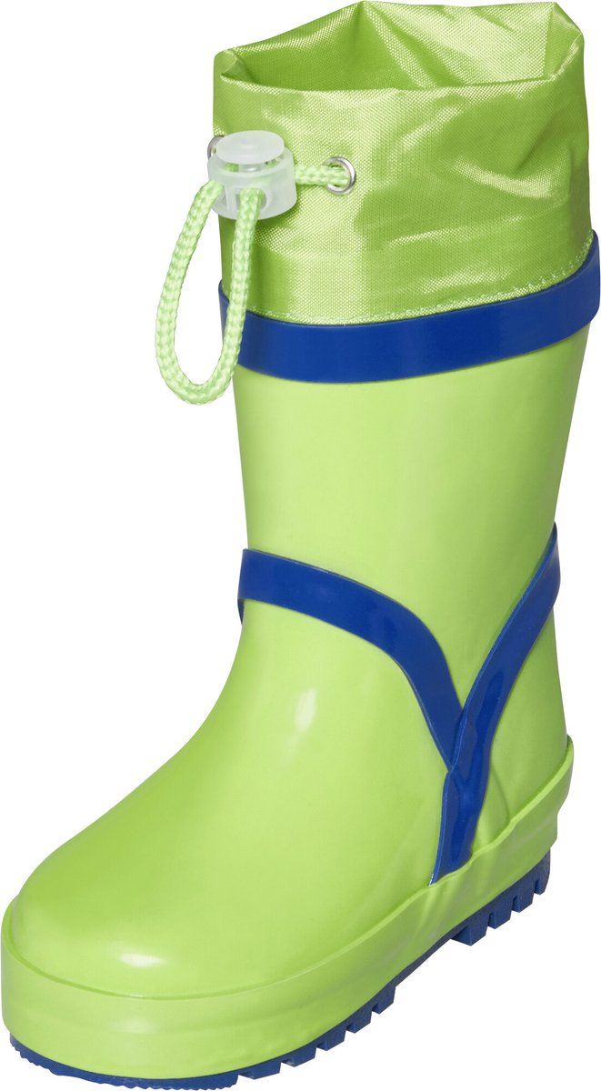 Playshoes - Regenlaarzen kinderen met trekkoord - Groen - Maat 28EU