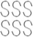 ProPlus Crochets suspendus - 18 pièces - Crochet en S - Acier inoxydable - Argent - 4,4 cm