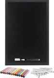 Securit Schoolbord / Krijtbord - 40 x 60 cm - met krijtjes 12x wit en 12x kleur