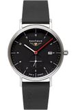 Bauhaus 2130-2 Polshorloge Heren Kwarts Classic Zwart/Zilverkleurig