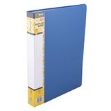 D.RECT Showmap, PP, A4, 60 hoezen, solide zichtmap, presentatiemap, aanbiedingsmappen, blauw