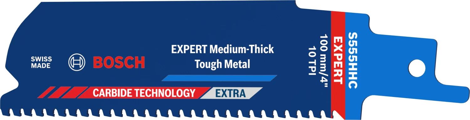 Bosch EXPERT S555HHC Medium-Thick Tough Reciprozaagblad - 50mm - Metaal (10st)