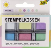 folia Stempelkussenset Basic, 6-kleuren assorti