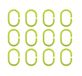 MSV Douchegordijnringen Groen 12 stuks