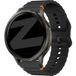 Bandz Bracelet silicone ondulé Garmin Forerunner 255s (noir)