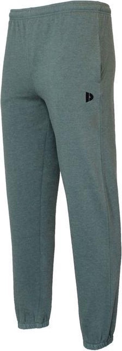 Donnay Joggingbroek met elastiek - Sportbroek - Heren - Maat S - Legergroen gemeleerd