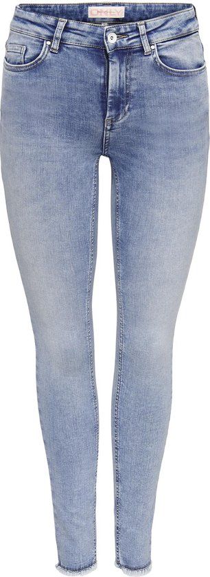ONLY ONLBLUSH MID SK ANK RW DNM REA694 Dames Jeans - Medium Blue Denim - Maat XS/32