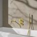 Fortifura Calvi Badkraan set - geborsteld messing (goud)
