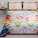 PETTI Artigiani Italiani Zomersprei voor tweepersoonsbed, 260 x 270 cm, 100 g/m², omkeerbaar, voor tweepersoonsbed, lente, licht dekbed, potloden, 100% Made in Italy